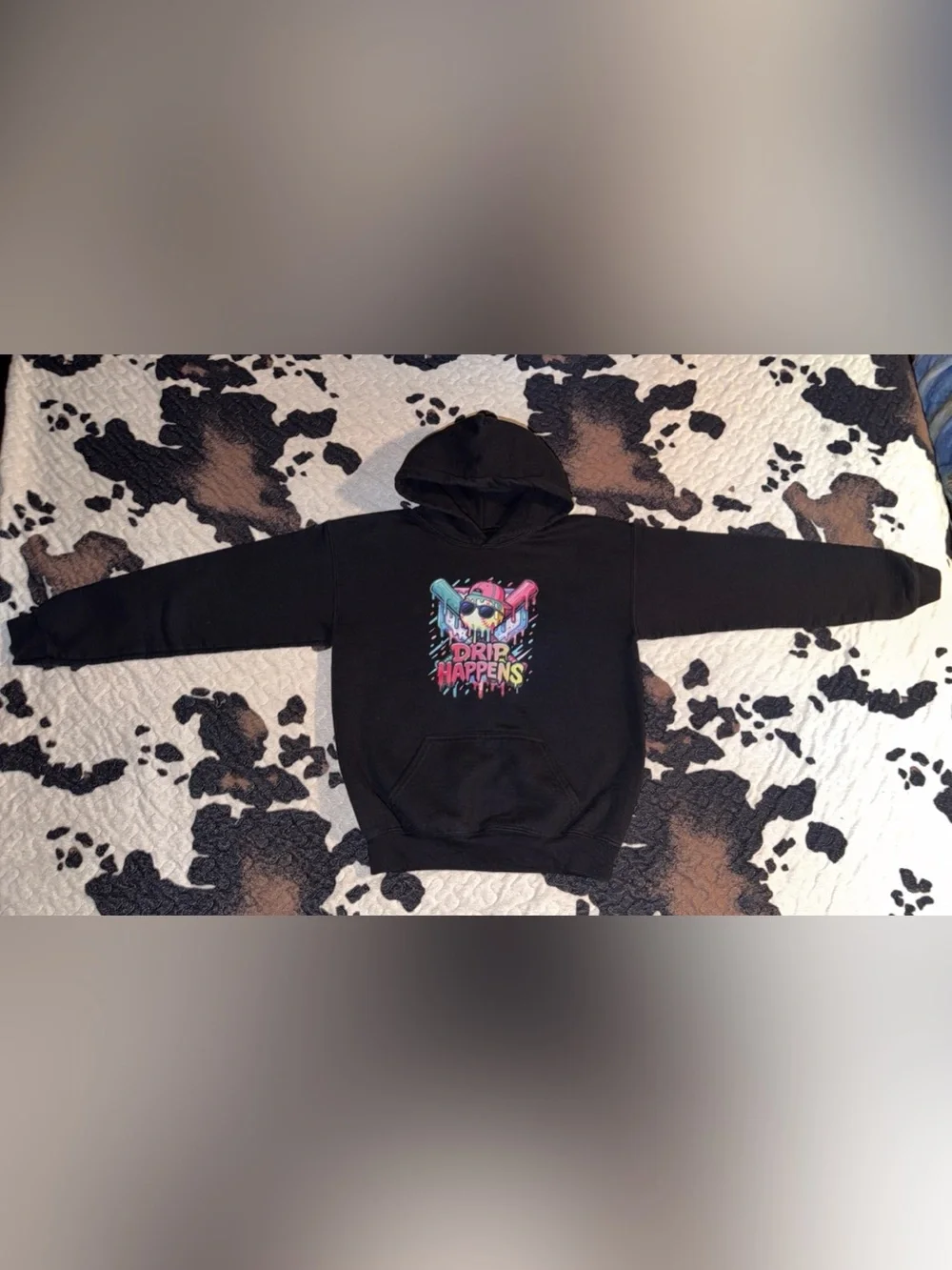 Boys Baseball hoodie size Large